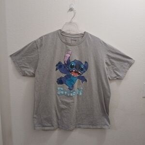 Disney Stitch T Shirt Tee Size 2X Gray